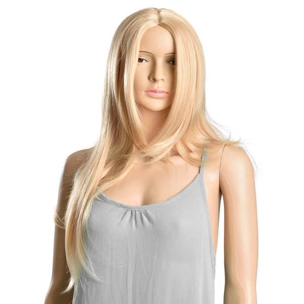 [in.tec] Perruque Perruque de crinière art cheveux pour femmes long lisse 61cm