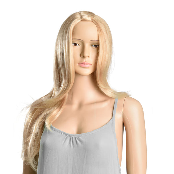 [in.tec] Perruque Perruque de crinière art cheveux pour femmes long lisse 61cm