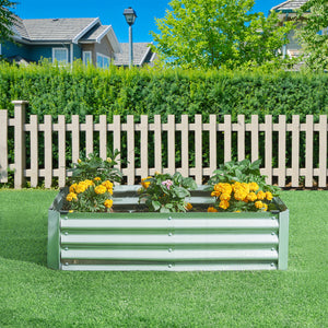 Plate-bande Celano acier argent [en.casa]