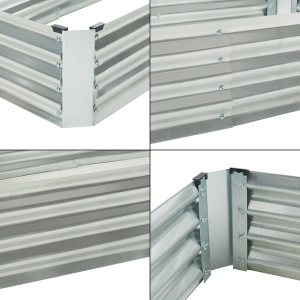 Plate-bande Celano acier argent [en.casa]