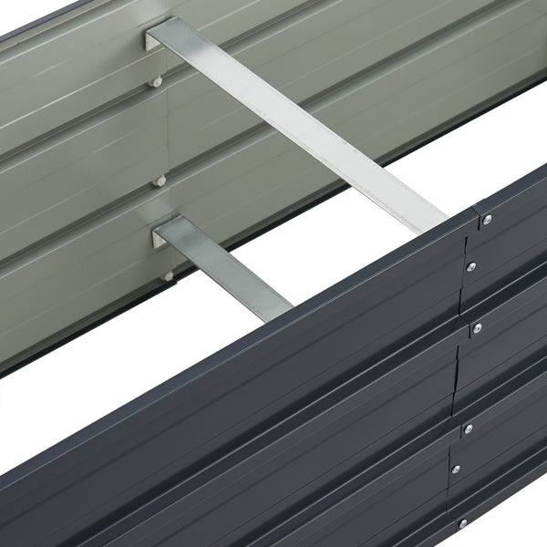 Plate-bande Nijmegen avec entretoise centrale en acier en différentes tailles [en.casa]