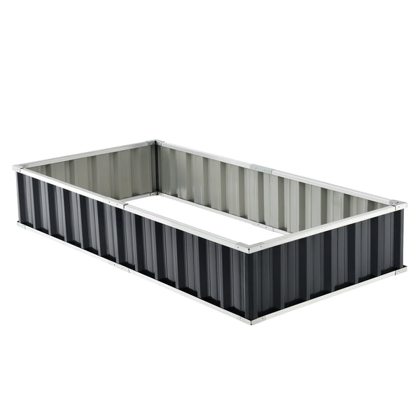Jardinière Zevenaar acier anthracite [en.casa]
