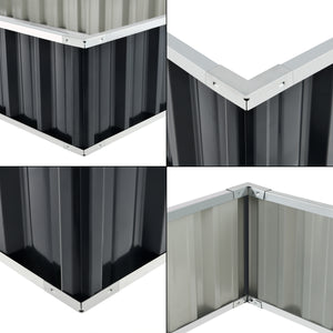 Plate-bande Zevenaar en acier anthracite en différentes tailles [en.casa]