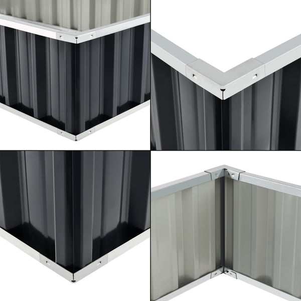 Plate-bande Zevenaar en acier anthracite en différentes tailles [en.casa]