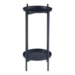 Support de plantes Tuusula métal noir [en.casa]
