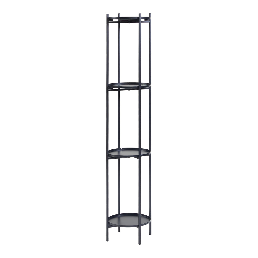 Support de plantes Tuusula métal noir [en.casa]