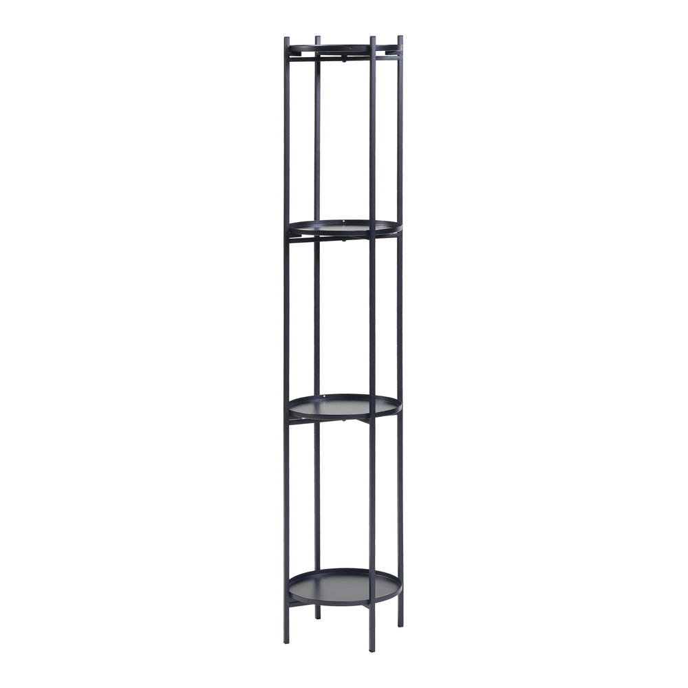 Support de plantes Tuusula métal noir [en.casa]