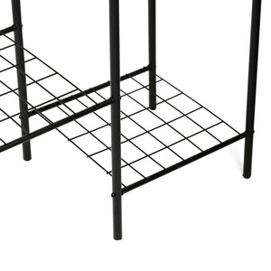 Étagère à plantes Alkmaar à niveaux noir [en.casa]