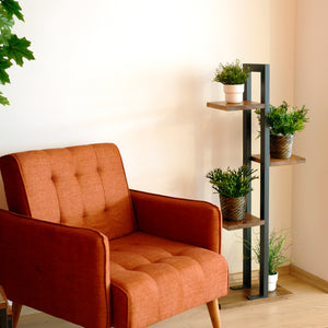 Support de plantes Lemvig à 3 niveaux 120,5 x 44 x 22 cm [en.casa]