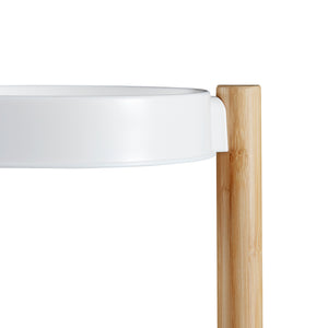 Étagère à plantes Sastamala bambou naturel blanc [en.casa]
