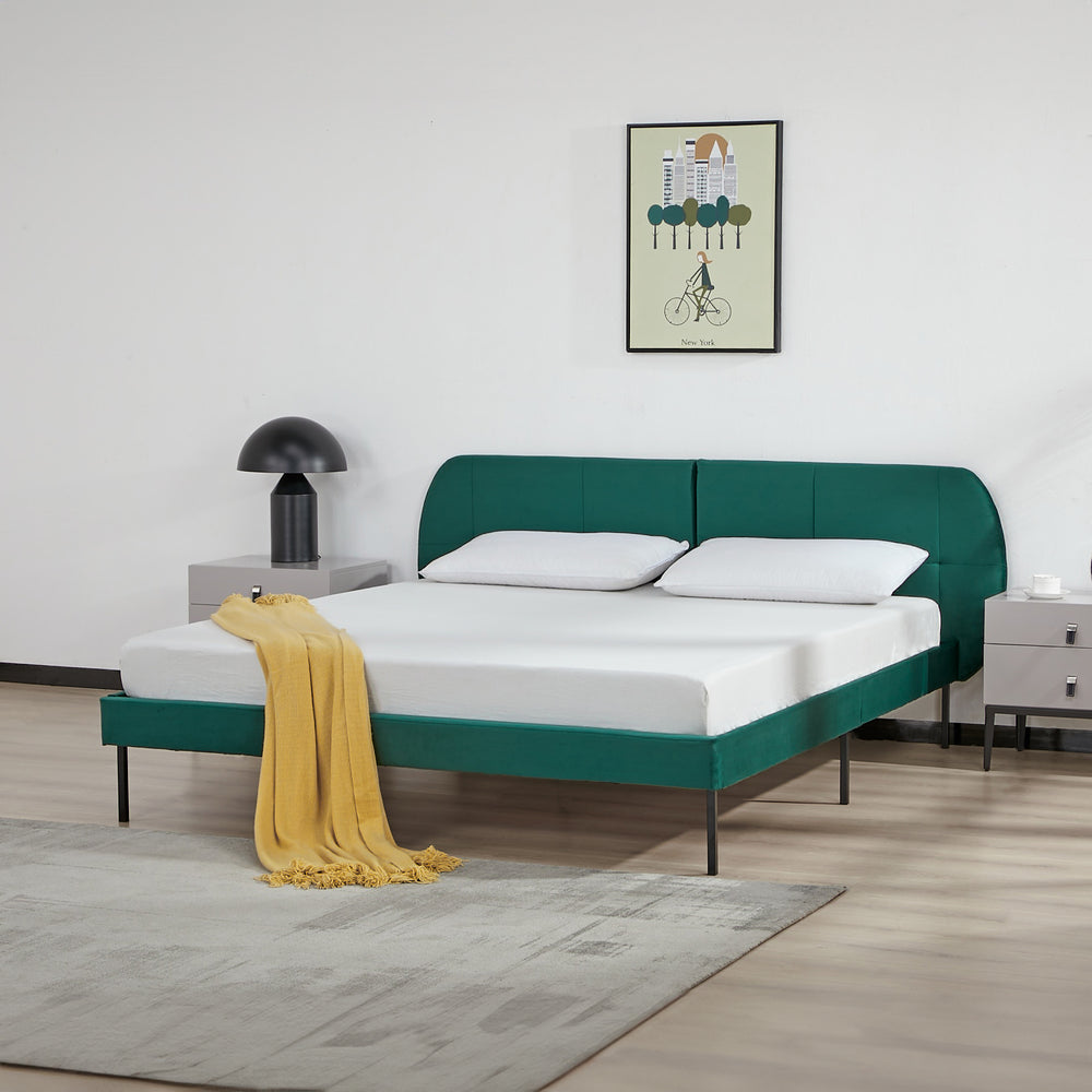 Lit rembourré Porvoo [en.casa]