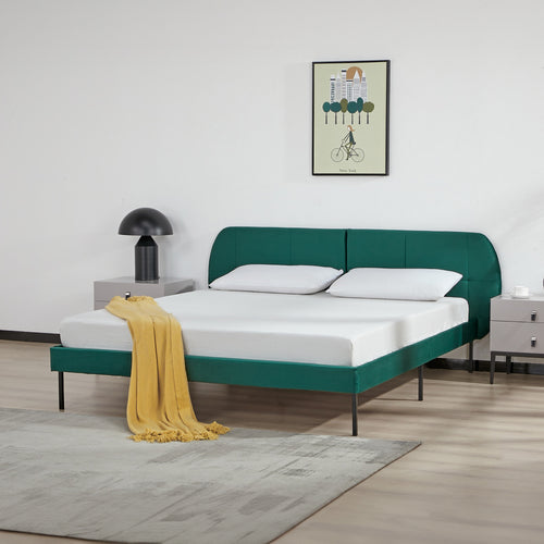 Lit rembourré Porvoo [en.casa]