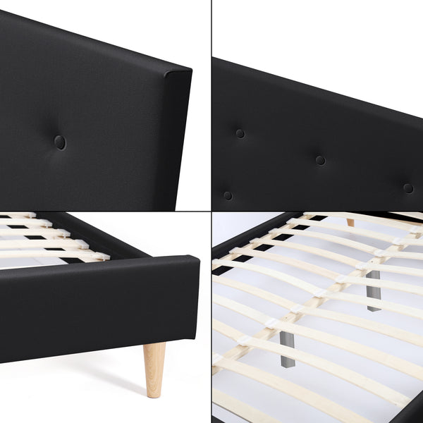 Lit rembourré Estoril en différentes tailles et couleurs Corium en.casa