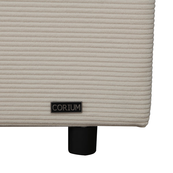 Lit capitonné Juva avec matelas à mousse froid 