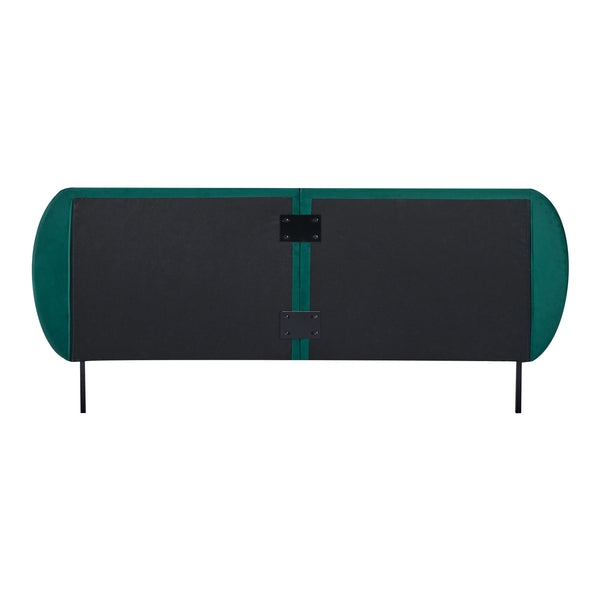 Lit capitonné Porvoo avec matelas à mousse froid [en.casa]