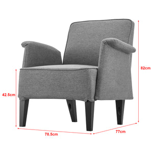 Fauteuil de salon Diespeck 82 x 78,5 x 77 cm [en.casa]