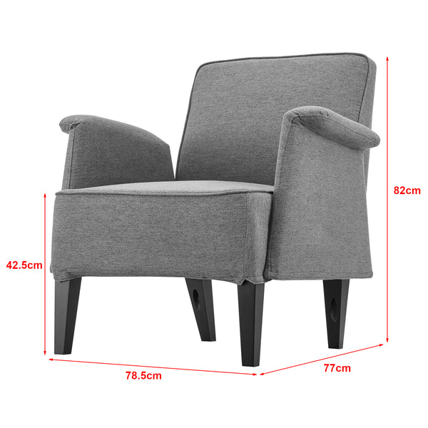Fauteuil de salon Diespeck 82 x 78,5 x 77 cm [en.casa]