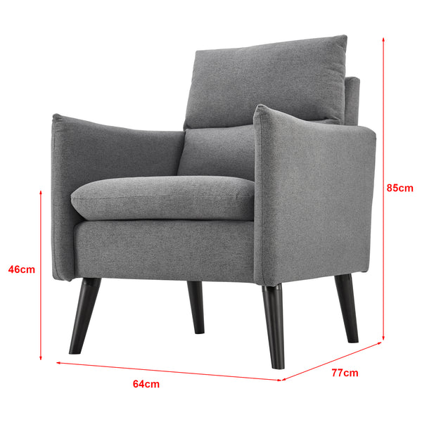 Fauteuil de salon Eitting 85 x 64 x 77 cm [en.casa]