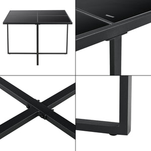 Ensemble de meubles de jardin en polyrattan Tarragona pour 8 personnes en différentes couleurs en.casa