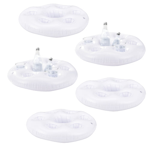 Set de 5 porte-boissons gonflables pour la piscine casa.pro