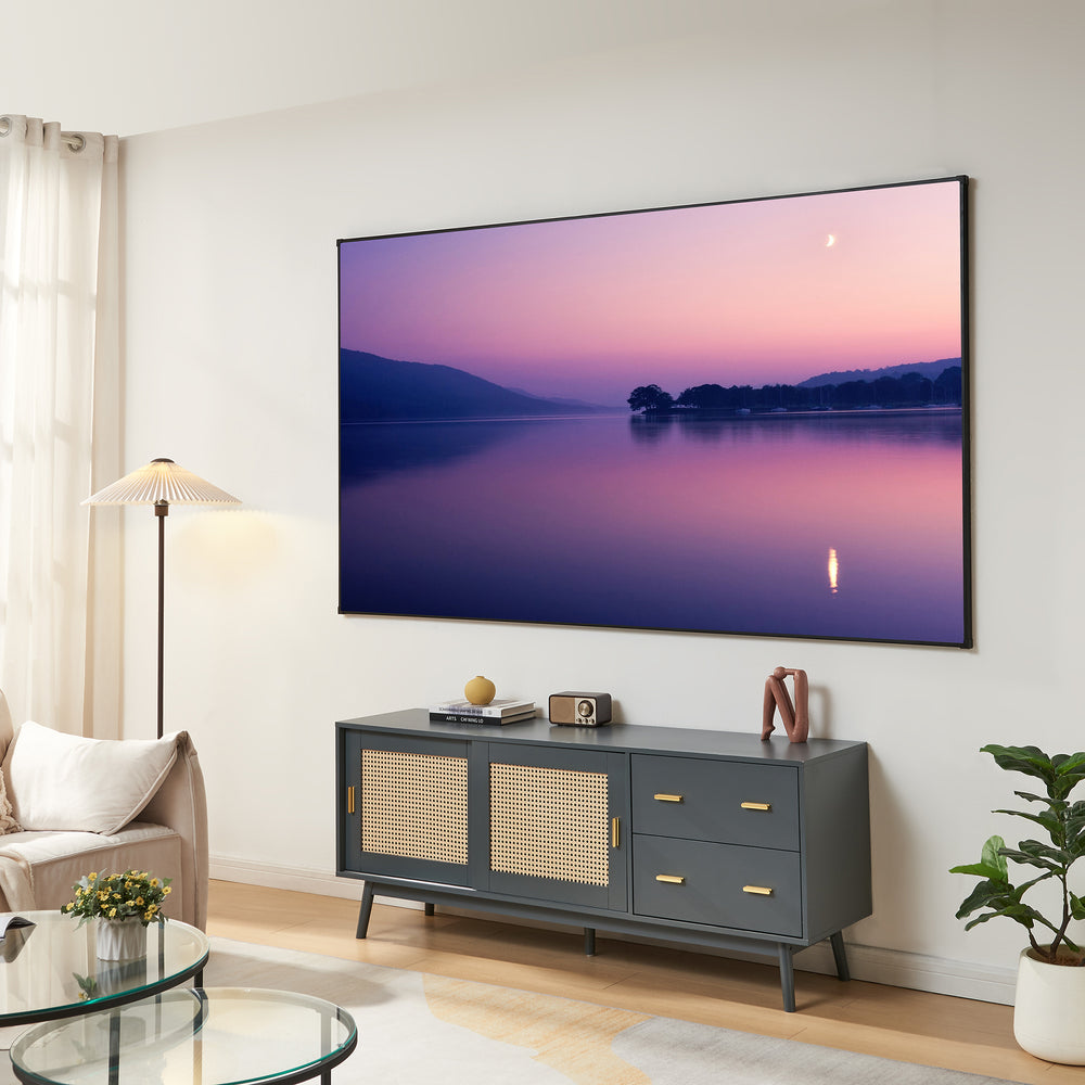 Écran de projection mural Väkhoga Full HD 4K 8K HDR [en.casa]