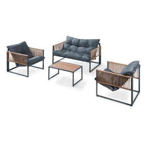 Salon de jardin 4 pièces Karg casa.pro
