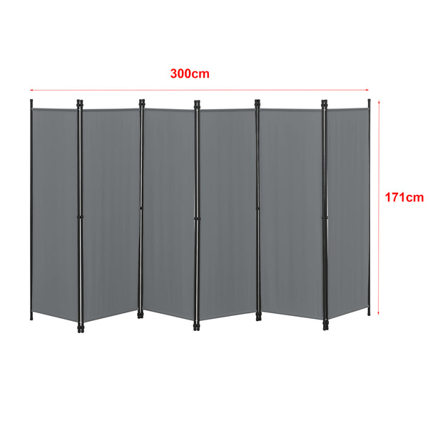 Paravent Huesca 6 pièces 300x171 cm différentes couleurs en.casa