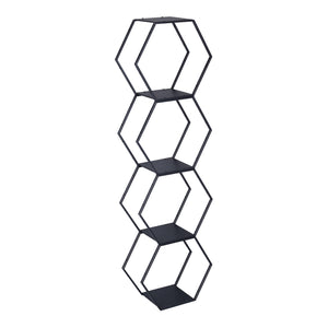 Ensemble d'étagères Tand acier noir [en.casa]