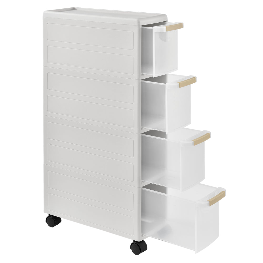 Rayonnage mobile en différentes tailles Blanc en.casa - premiumXL