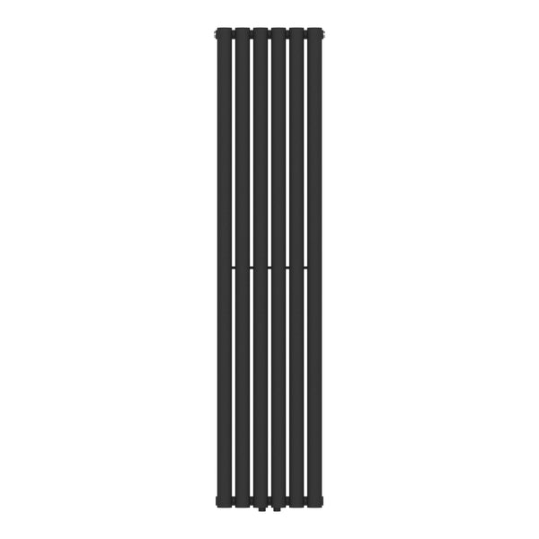 Radiateur à panneau plat Nore 636 W acier 160 x 36 cm noir [neu.haus]