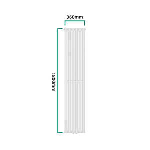Radiateur à panneau plat Nore 707 W acier 180 x 36 cm blanc [neu.haus]