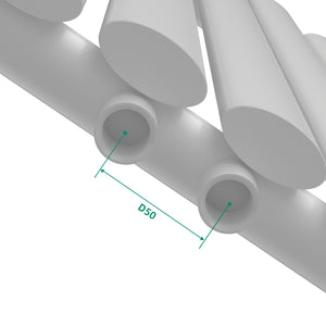 Radiateur à panneau plat Nore 449 W acier 60 x 60 cm blanc [neu.haus]