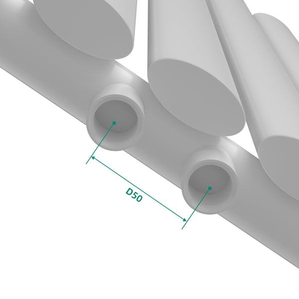 Radiateur à panneau plat Nore 653 W acier 60 x 90 cm blanc [neu.haus]