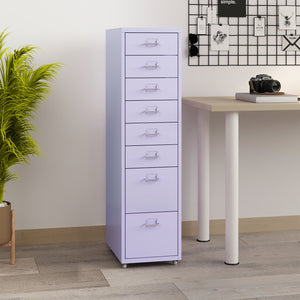 Caisson de bureau Kökar à roulettes avec 8 tiroirs 109 x 28 x 41 cm [en.casa]