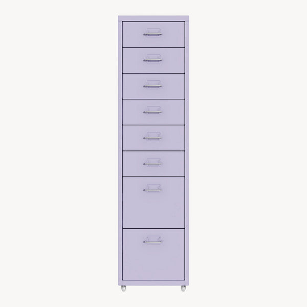 Caisson de bureau Kökar à roulettes avec 8 tiroirs 109 x 28 x 41 cm [en.casa]