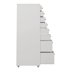 Caisson de bureau Kökar à roulettes avec 8 tiroirs 109 x 28 x 41 cm [en.casa]