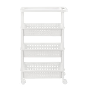 Meuble de rangement à roulettes Plusieurs tailles Blanc [en.casa]