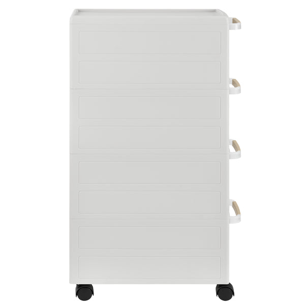 Meuble de rangement à roulettes Plusieurs tailles Blanc [en.casa]