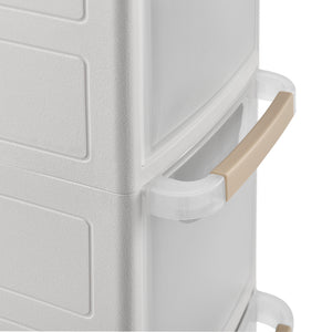 Meuble de rangement à roulettes Plusieurs tailles Blanc [en.casa]
