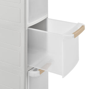 Meuble de rangement à roulettes Plusieurs tailles Blanc [en.casa]