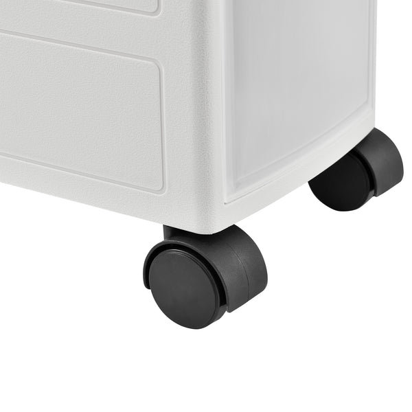 Meuble de rangement à roulettes Plusieurs tailles Blanc [en.casa]
