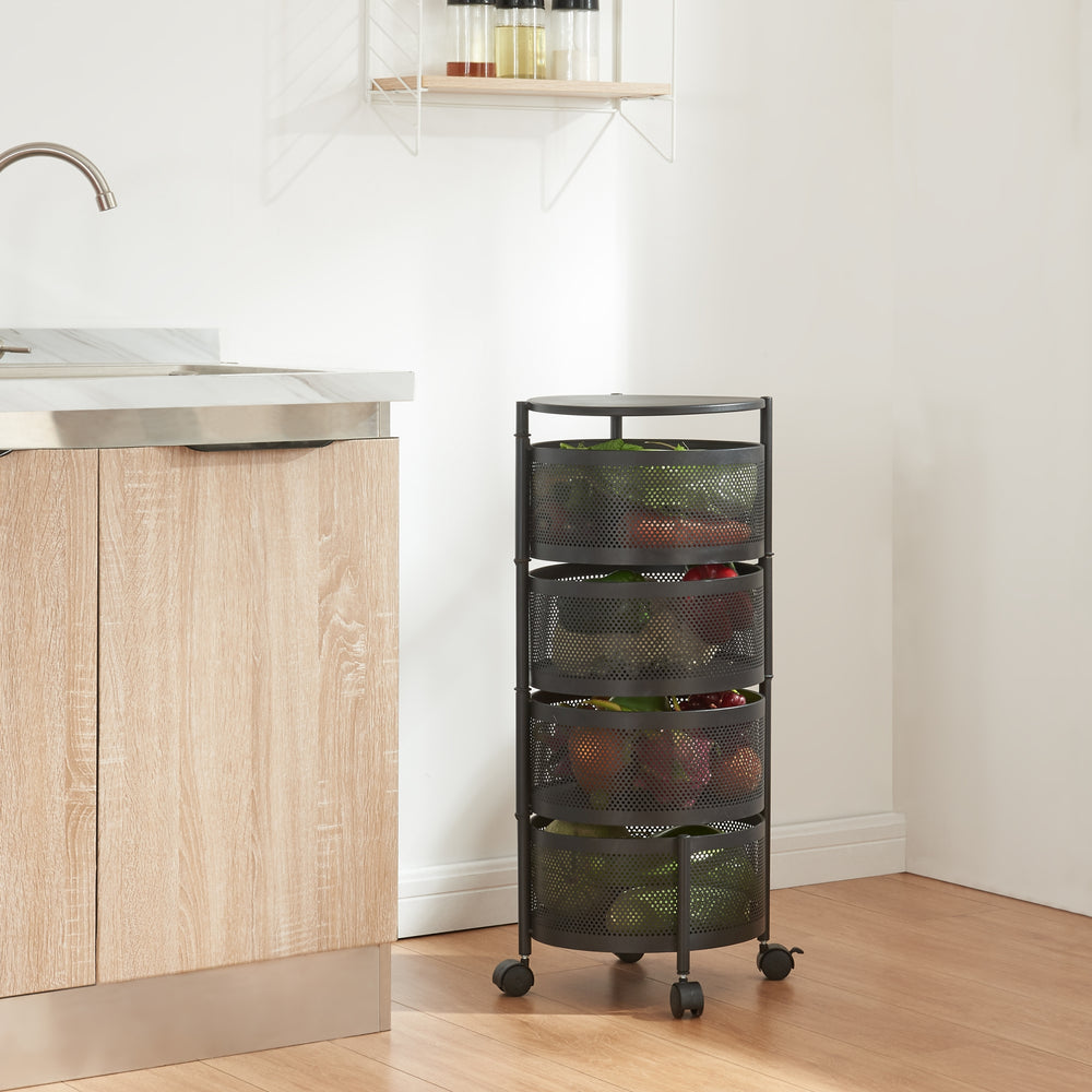 Chariots de service Steigen en différentes couleurs et versions [en.casa] - premiumXL