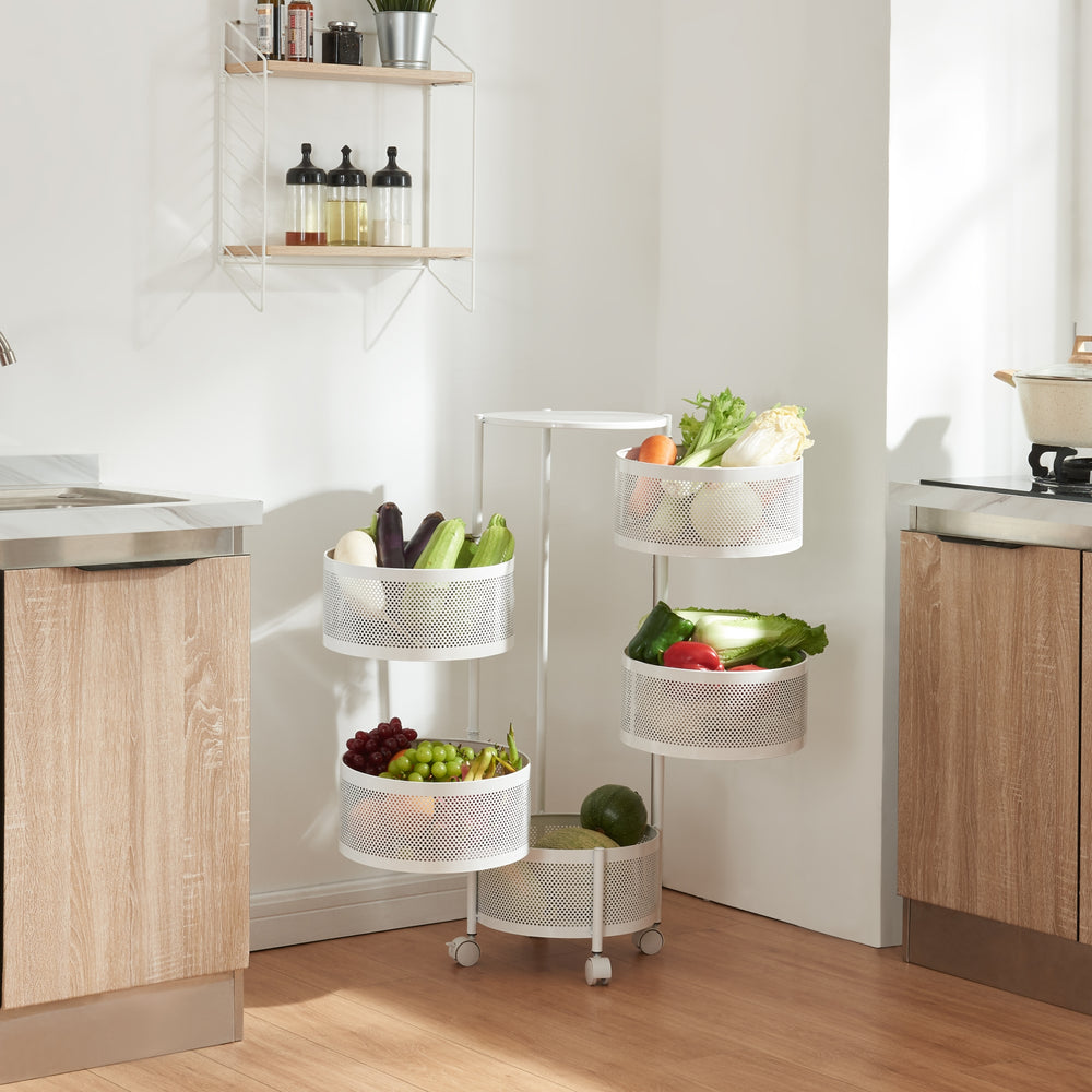 Chariots de service Steigen en différentes couleurs et versions [en.casa] - premiumXL