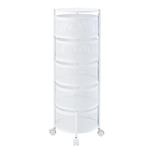 Chariot de service Steigen acier [en.casa]