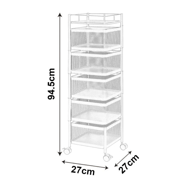 Chariot Sunndal en différentes couleurs et finitions [en.casa]