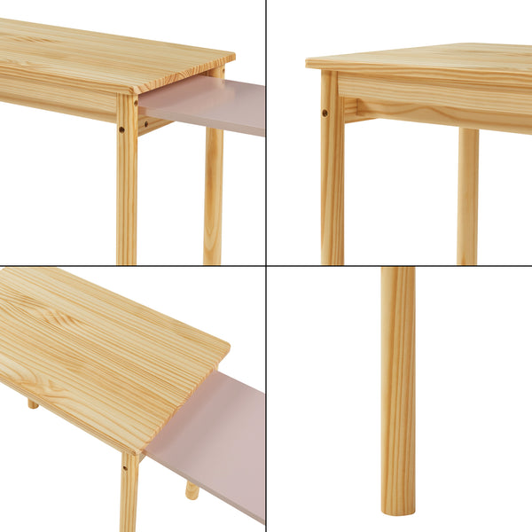 Table enfant Skellefteå 60x38x52 cm [en.casa]