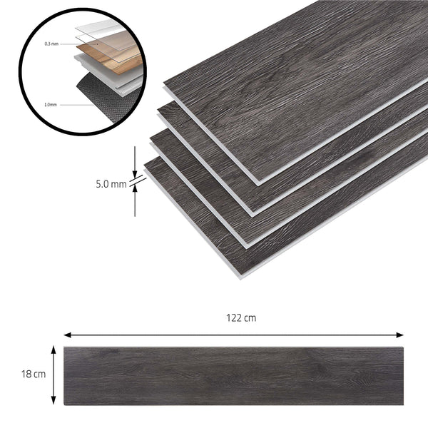 Lot de planches vinyle SPC Okapirg 5 mm NEU.HOLZ