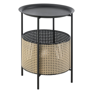 Table d'appoint Beaumont Noir/Sable différentes tailles en.casa