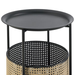 Table d'appoint Beaumont Noir/Sable différentes tailles en.casa