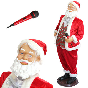 Père Noël géant karaoké / musical tailles différentes [lux.pro] 